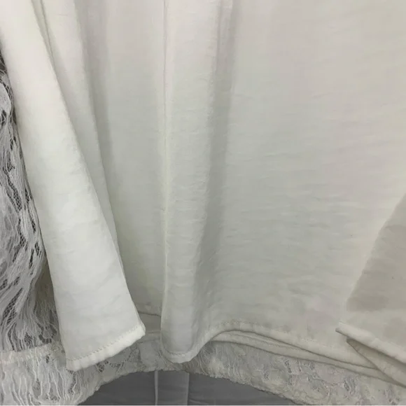 NWT Free People Hailee Lace Mini Dress in White, size L - Picture 11 of 16